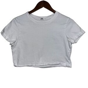 Women's Cotton On White Cropped T-Shirt